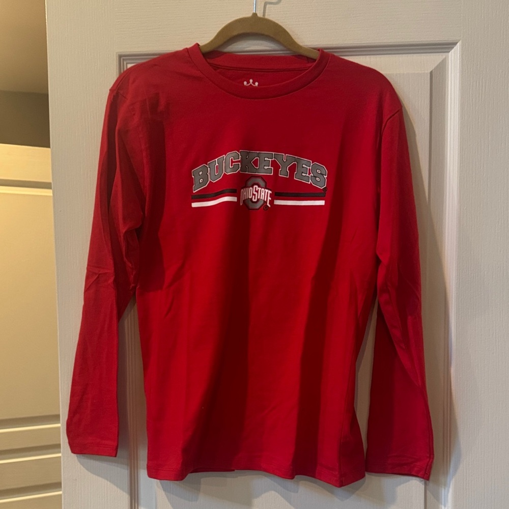 Red Long Sleeve Kids Tee